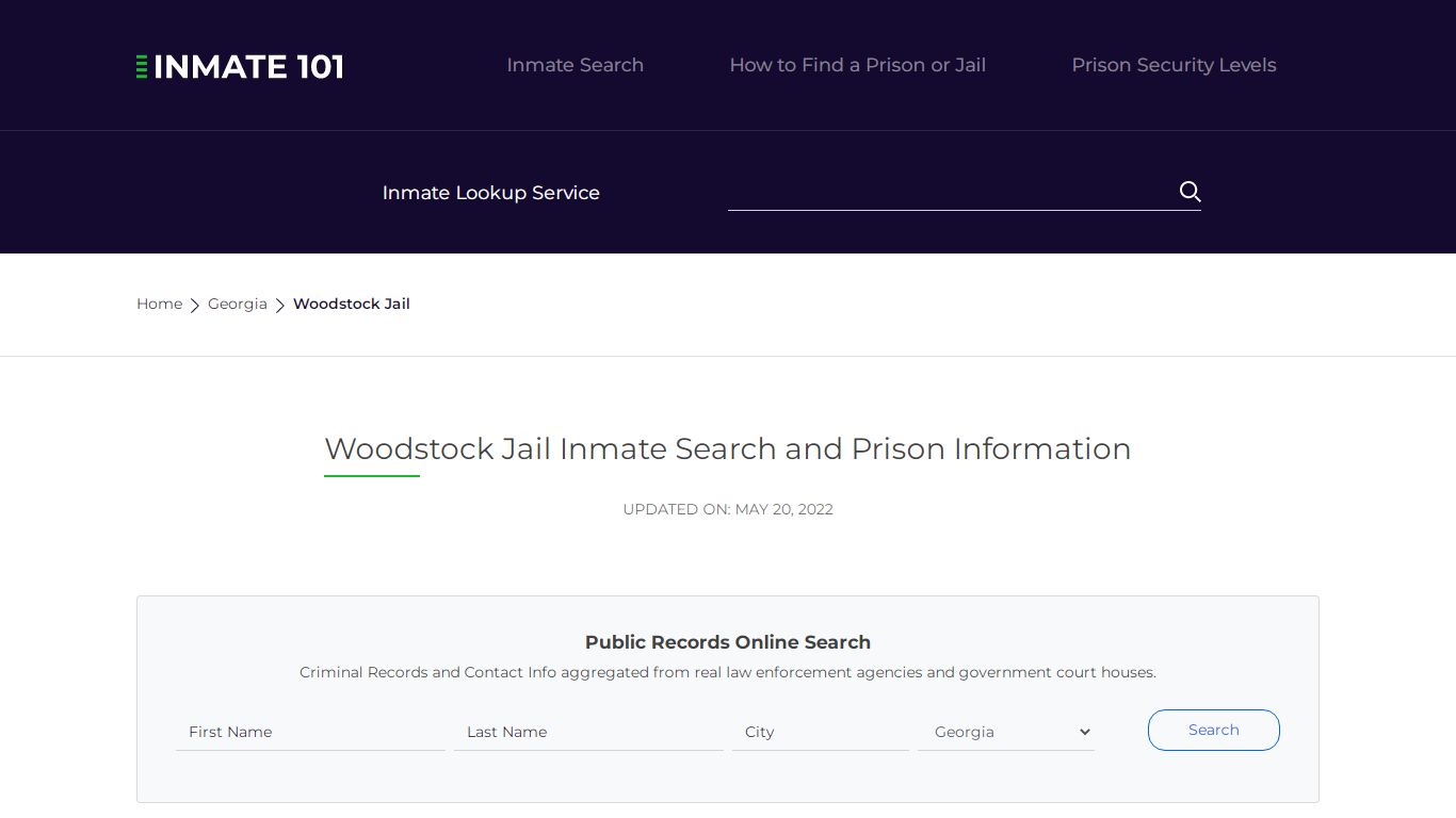 Woodstock Jail Inmate Search, Visitation, Phone no ...